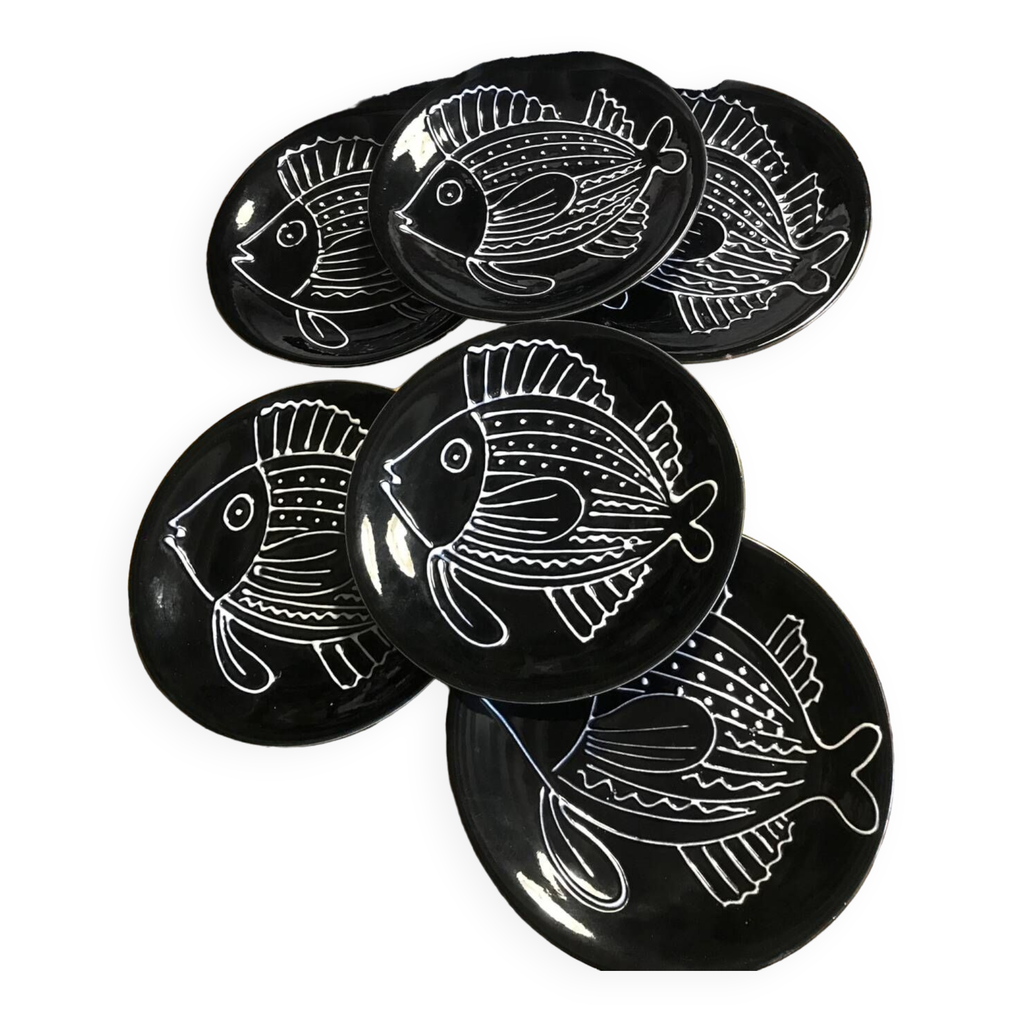6 Robert Picault plates