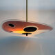 Screen-printed glass pendant from the 1960s