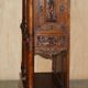 Louis XIII Revival wardrobe in walnut and marble