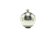 Mid-century modern sugar bowl, silver-plated brass, Poland, 1960s.