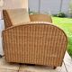 Rattan/wicker bench