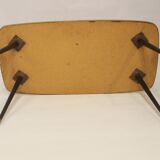 Vintage coffee table year 60 flower patterns