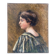 Tableau début XXème "Profil de jeune fille"