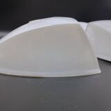 Set of 4 Holophane AMV wall lights. 2 Made in France Industrial loft