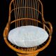 70s rattan and bamboo swivel chair