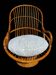 70s rattan and bamboo swivel chair