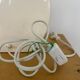 White contemporary ceramic lamp base