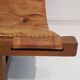 20th-century leather and Brazilian hardwood sofa, Brown