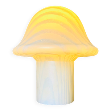 Large Model Glass Mushroom Table Lamp By Peill & Putzler, Germany 1960S