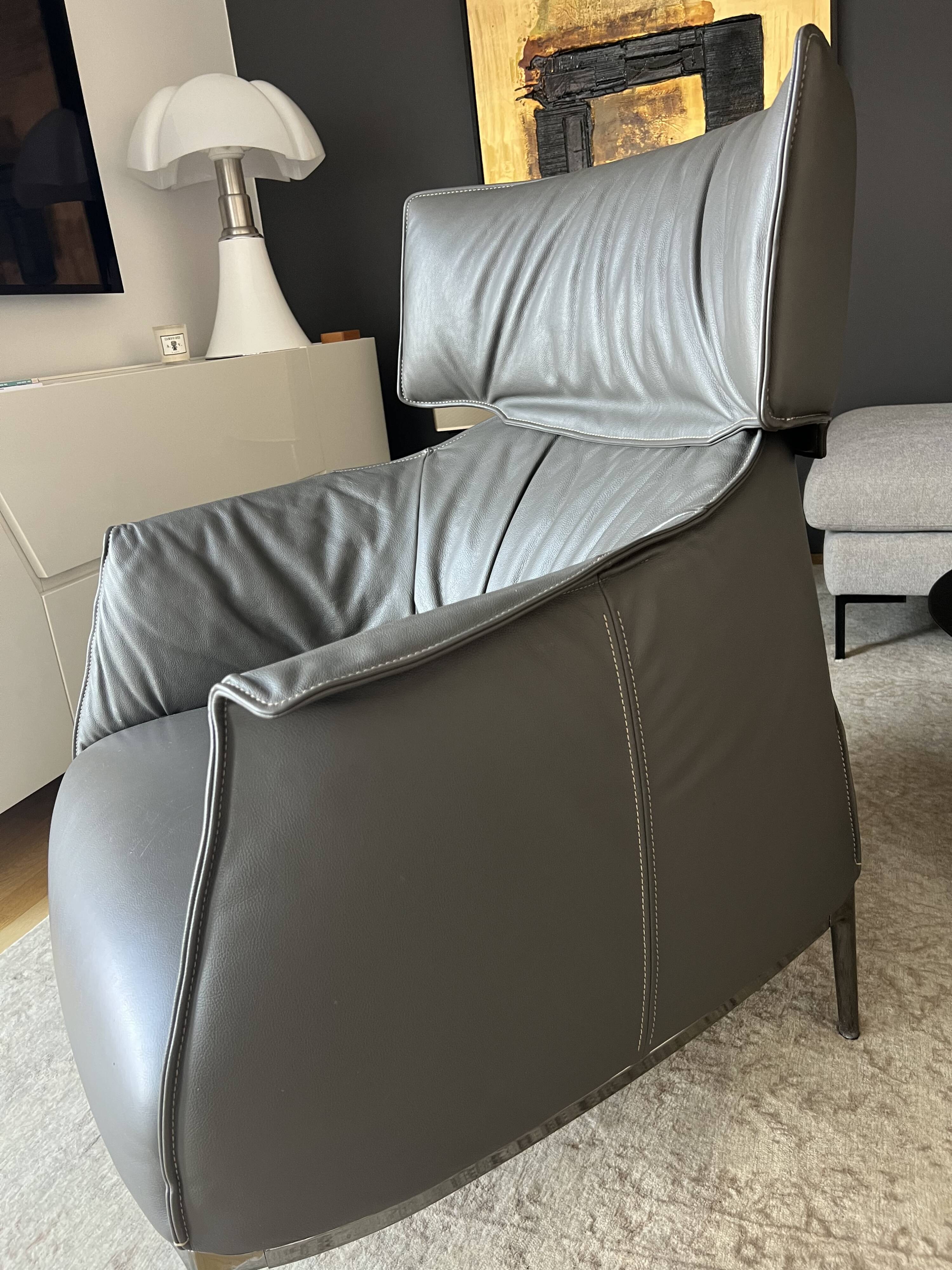 Archibald King armchair poltrona Frau Jean Marie massaud