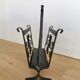 Vintage Iron Cast Magazine Rack: Handmade Gothic Home Decor