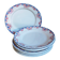 Nine Sarreguemines earthenware dessert plates, Brunoy service, 1940s
