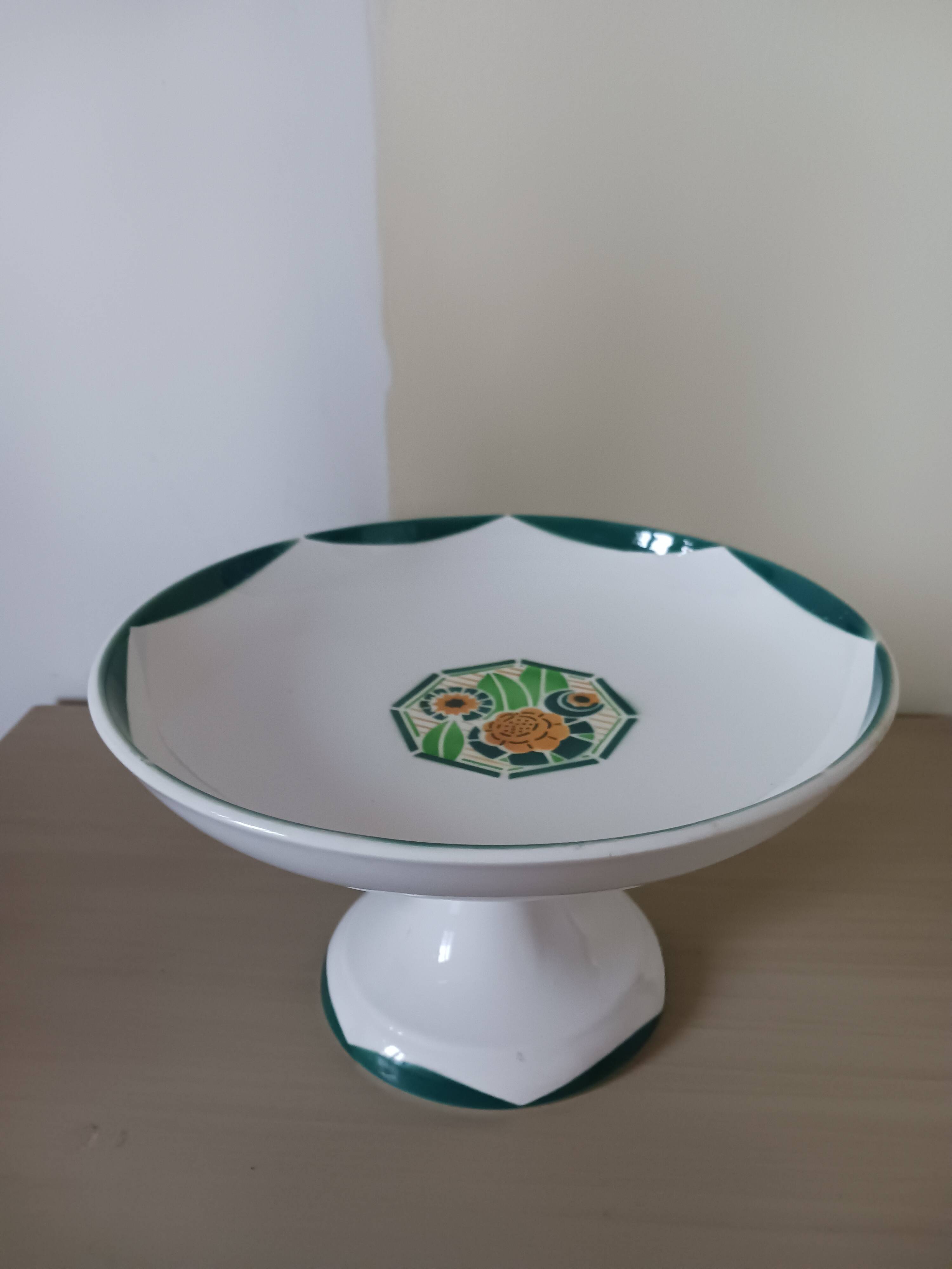 Art Deco fruit bowl from Sarreguemines