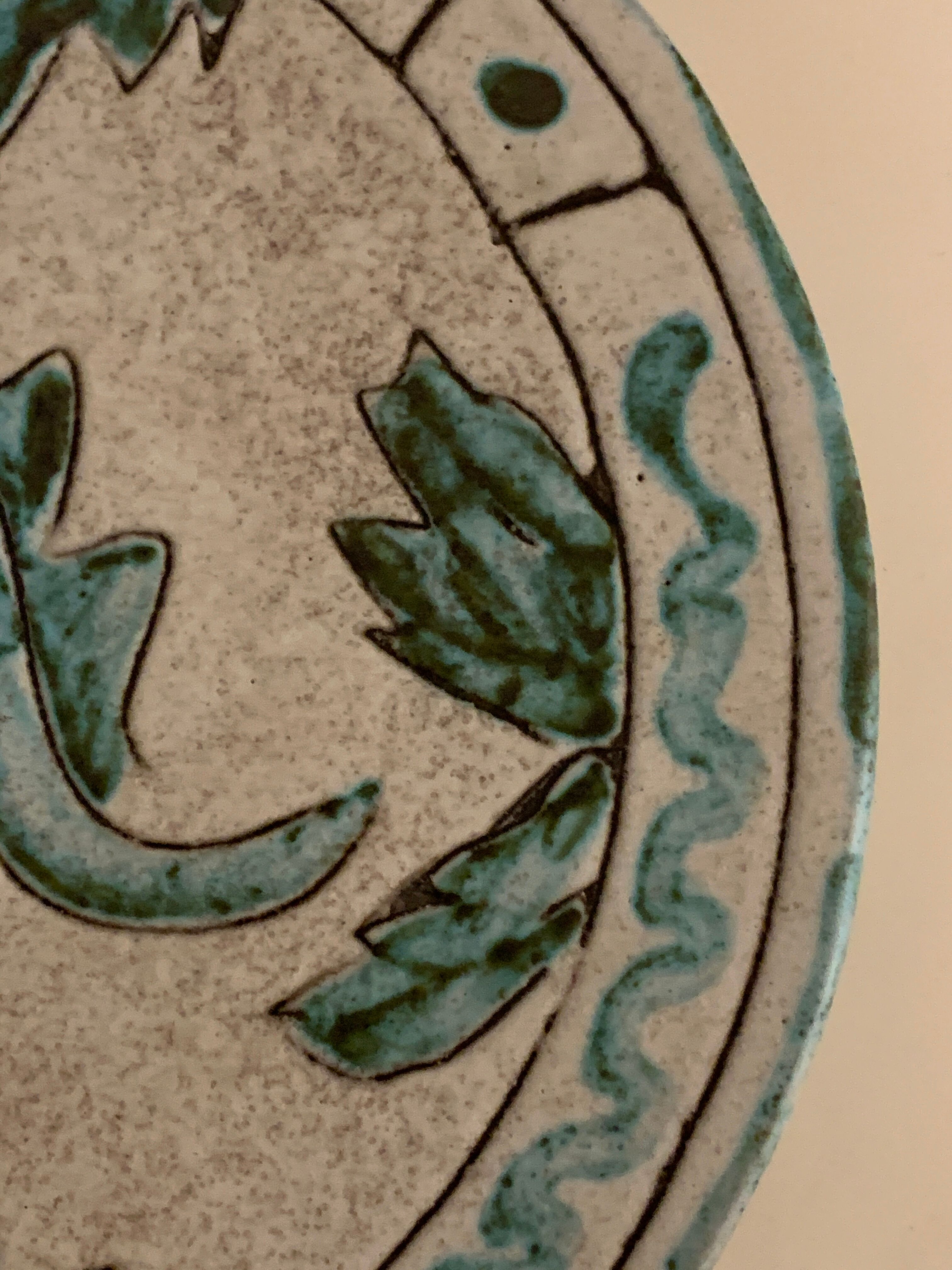 Art Deco ceramic dish, J. Massier, Vallauris
