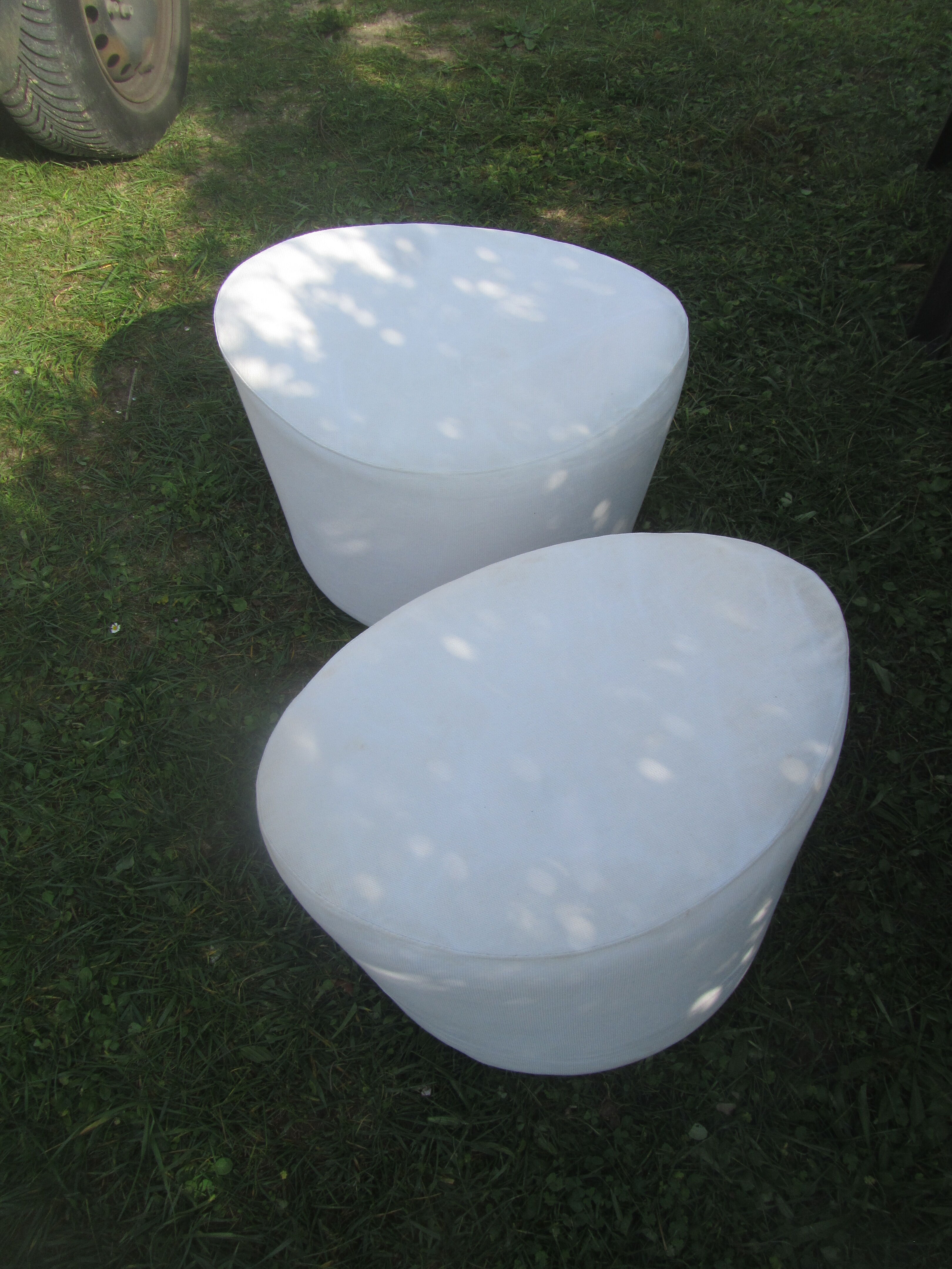 Tabourets, Ottoman Stockhom Ikea Rstinga swivels, removable Made in Poland