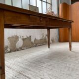 Farmhouse table in oak and walnut 2m