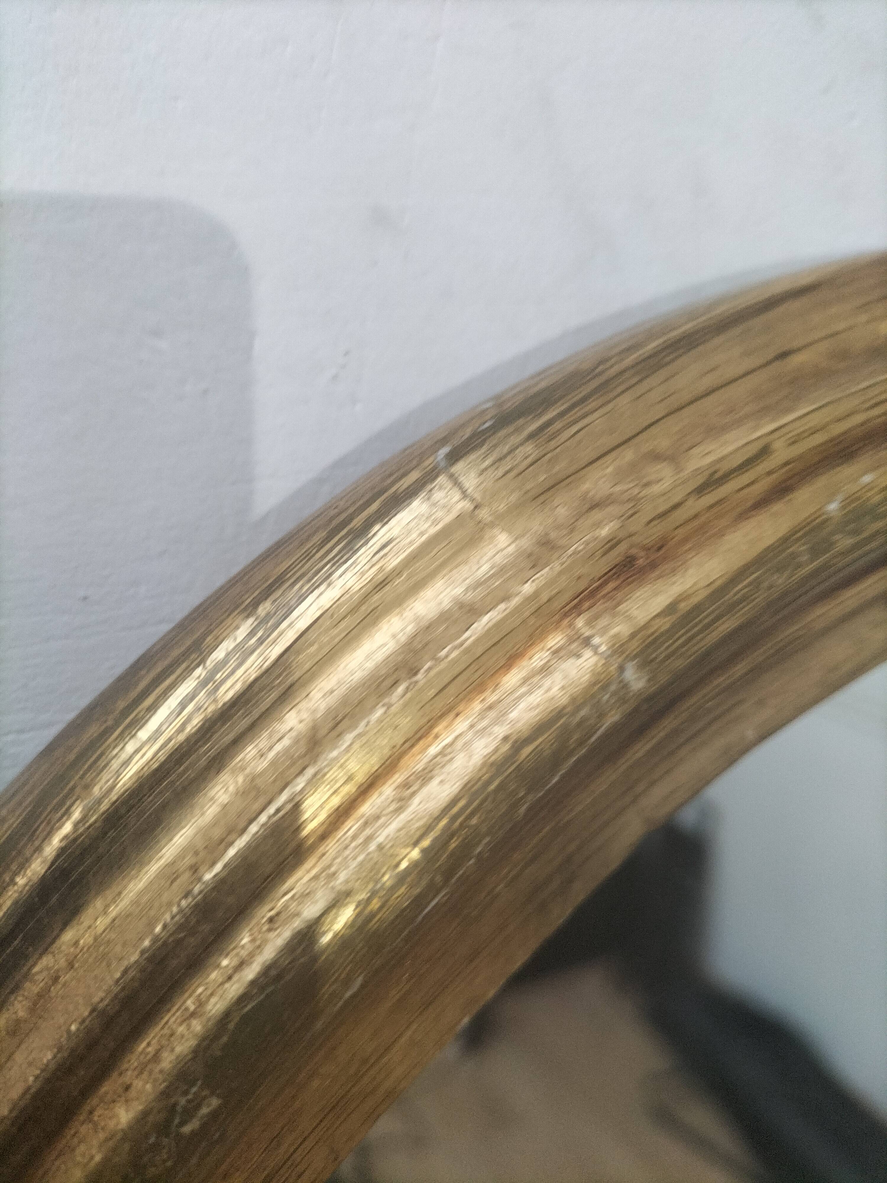 Round golden mirror, 46 cm