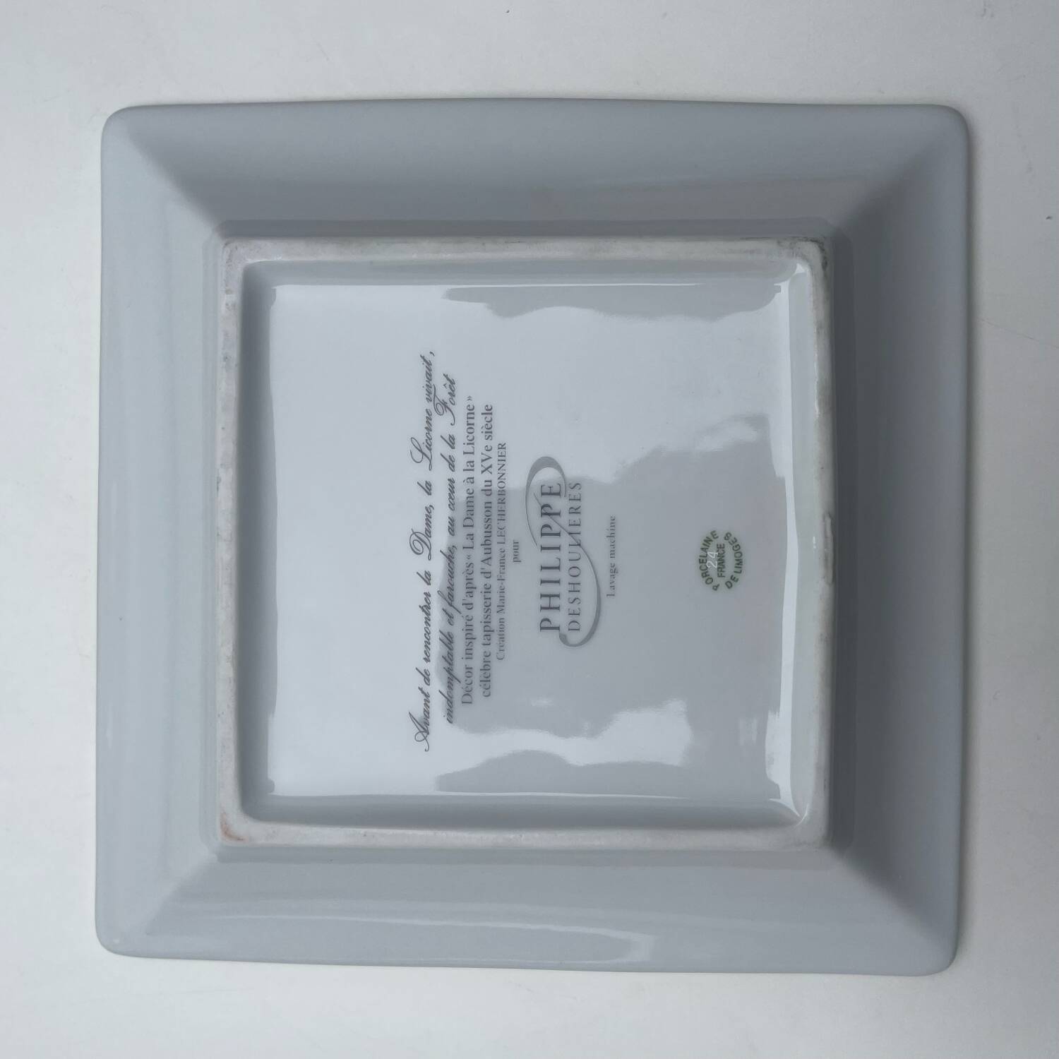 Vide poche La Dame a la Licorne Deshoulieres Limoge