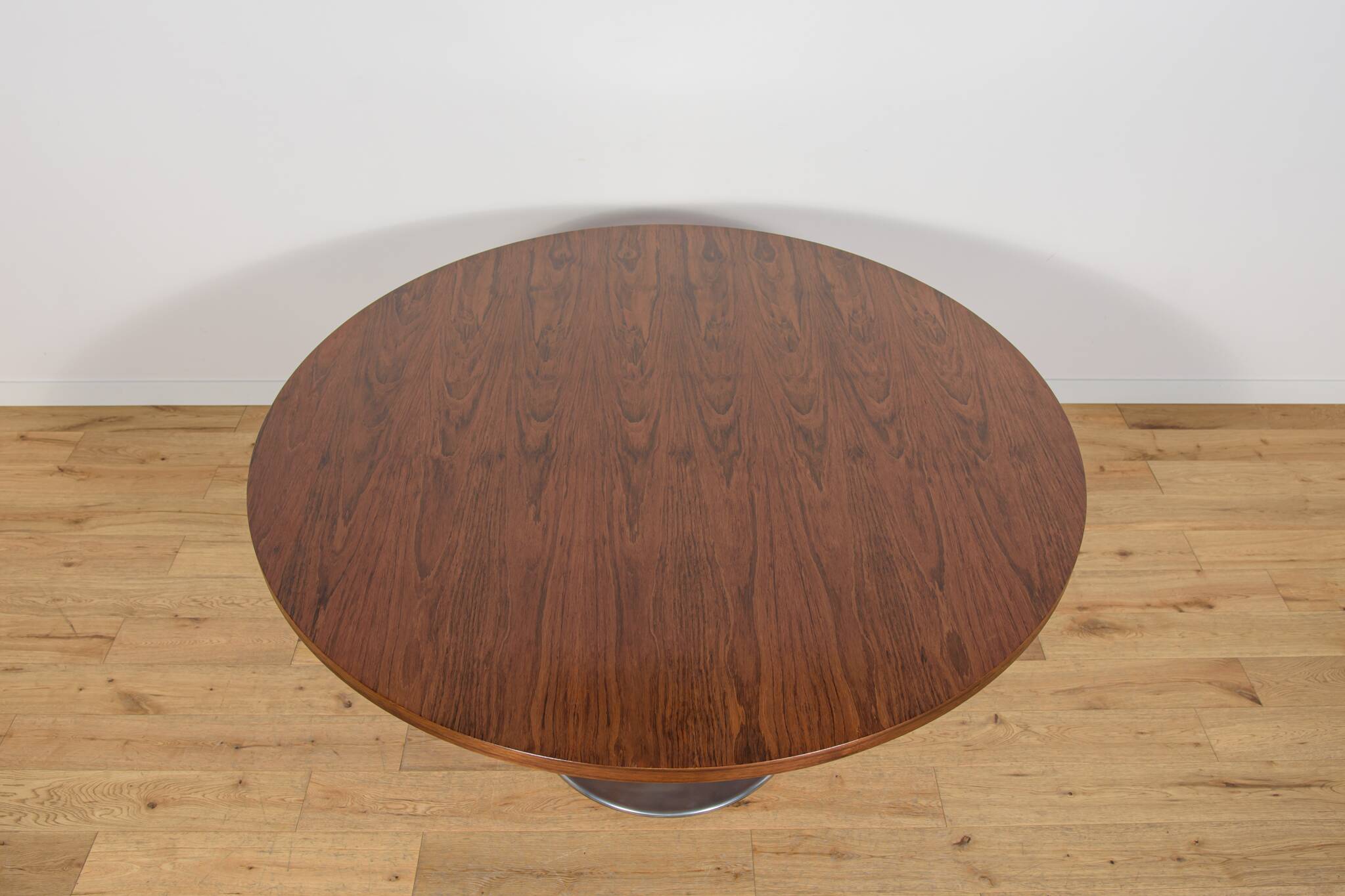 Table à manger ronde moderne du milieu du siècle, Danemark, années 1970