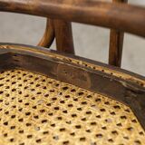 Pair of chairs bistrot Thonet Austria 1900 canning stamped