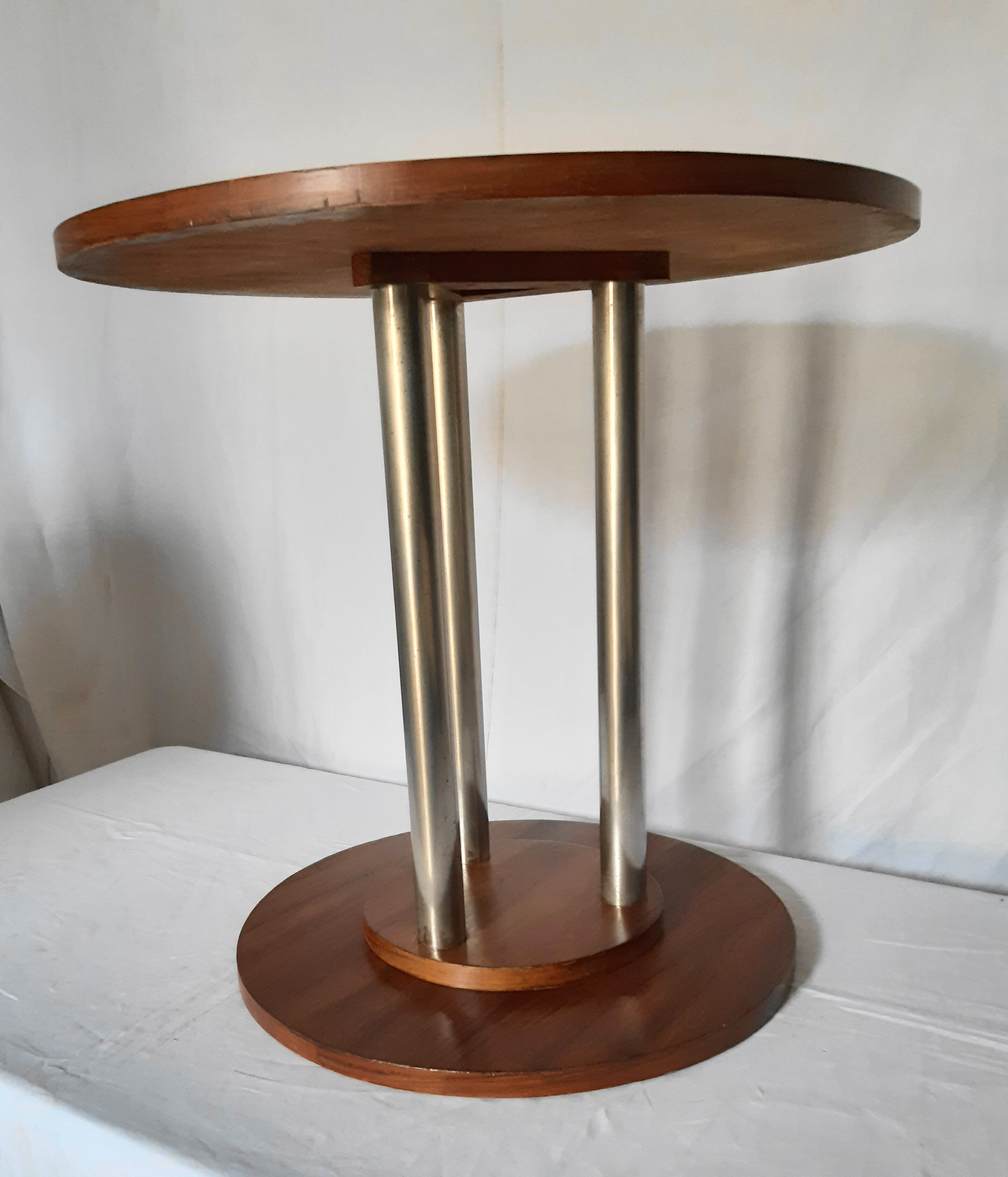 Table gueridon art deco en palissandre, années 30