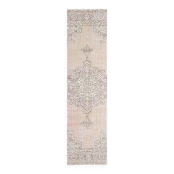 Tapis de couloir persan beige crème 3x12 86x358 cm SK 17433