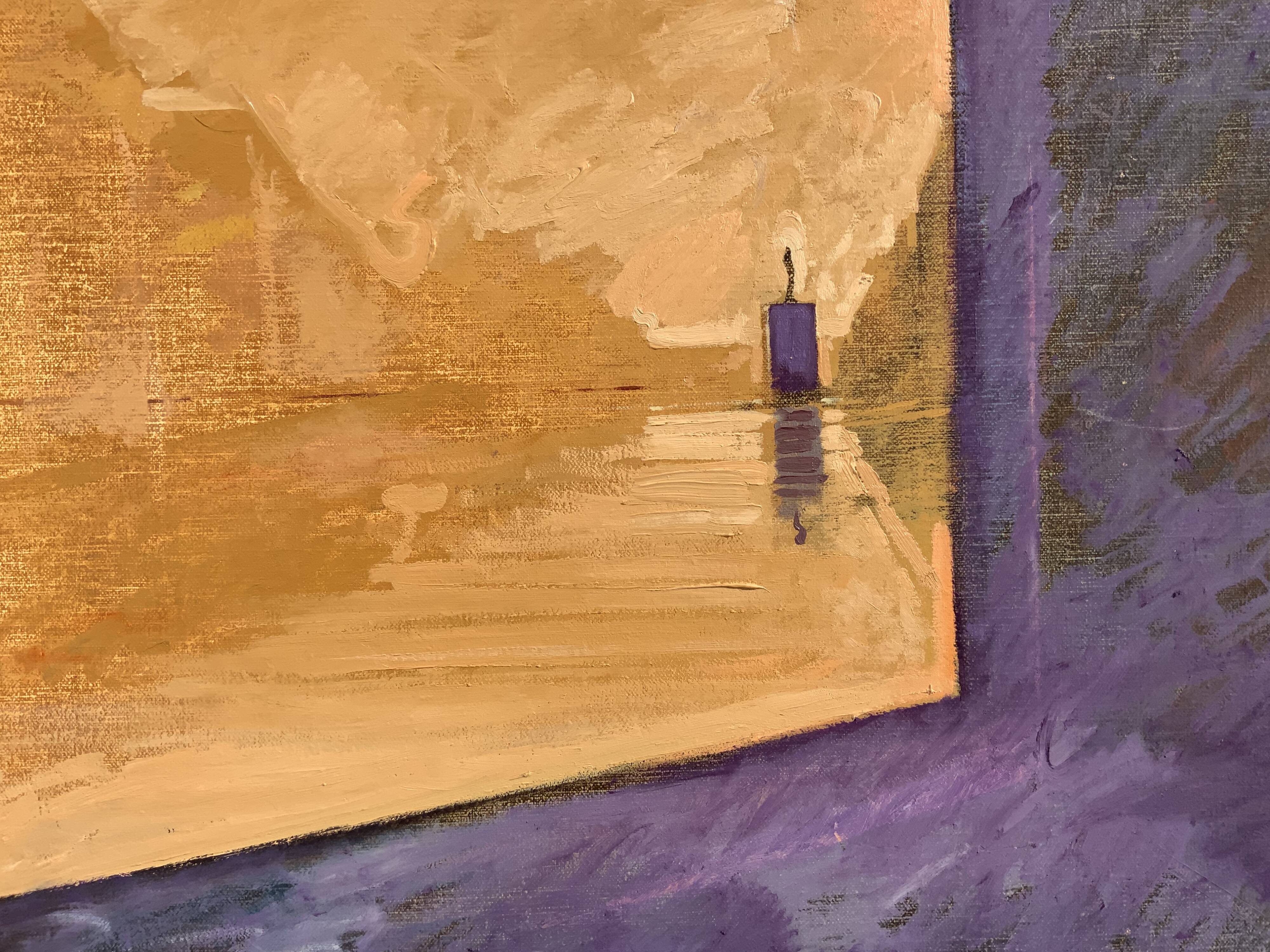 Vintage Surreal oil Painting by Gunar Thoren 1997