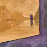 Vintage Surreal oil Painting by Gunar Thoren 1997