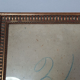 Old frame with channels foliage 39x28 cm wood original gilding stucco +glass SB172