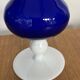 Vintage royal blue and white opaline soliflore vase