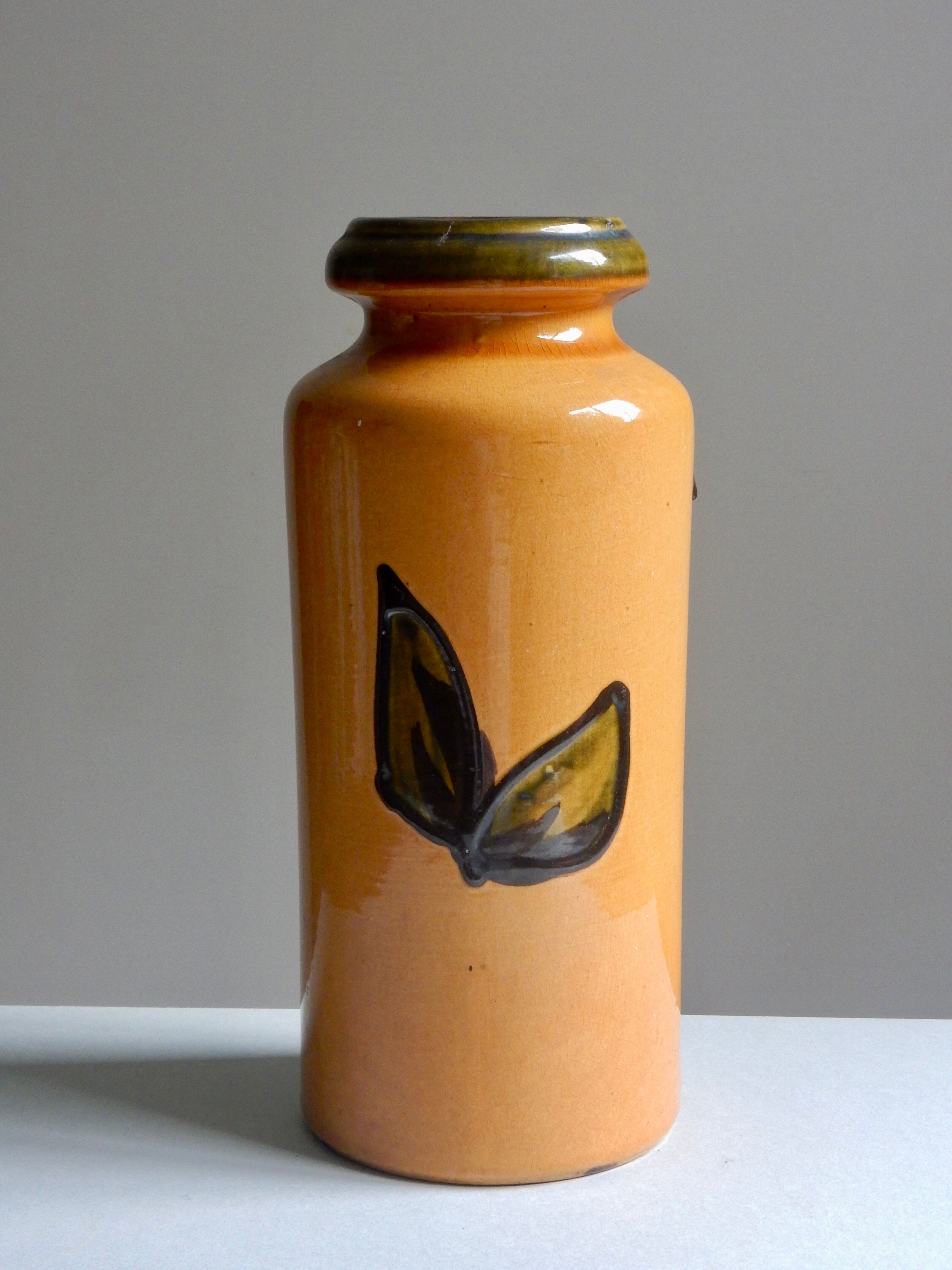 Xl 30 cm / 11,81 in scheurich german ceramic vase of the 60s