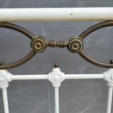 Art Deco brass almond metal bed 120x190