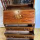Antique Edwardian Bureau Bookcase with Inlaid Floral Detail – Early 20th Ce