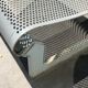 Perforated metal garden bench
