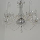 Mid-century Crystal Glass Chandelier by kamenicky Senov,1960's.