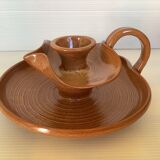 Yves Marian hand-turned ceramic candle holder