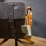 Art Deco Oak and Leather Barber Chair
