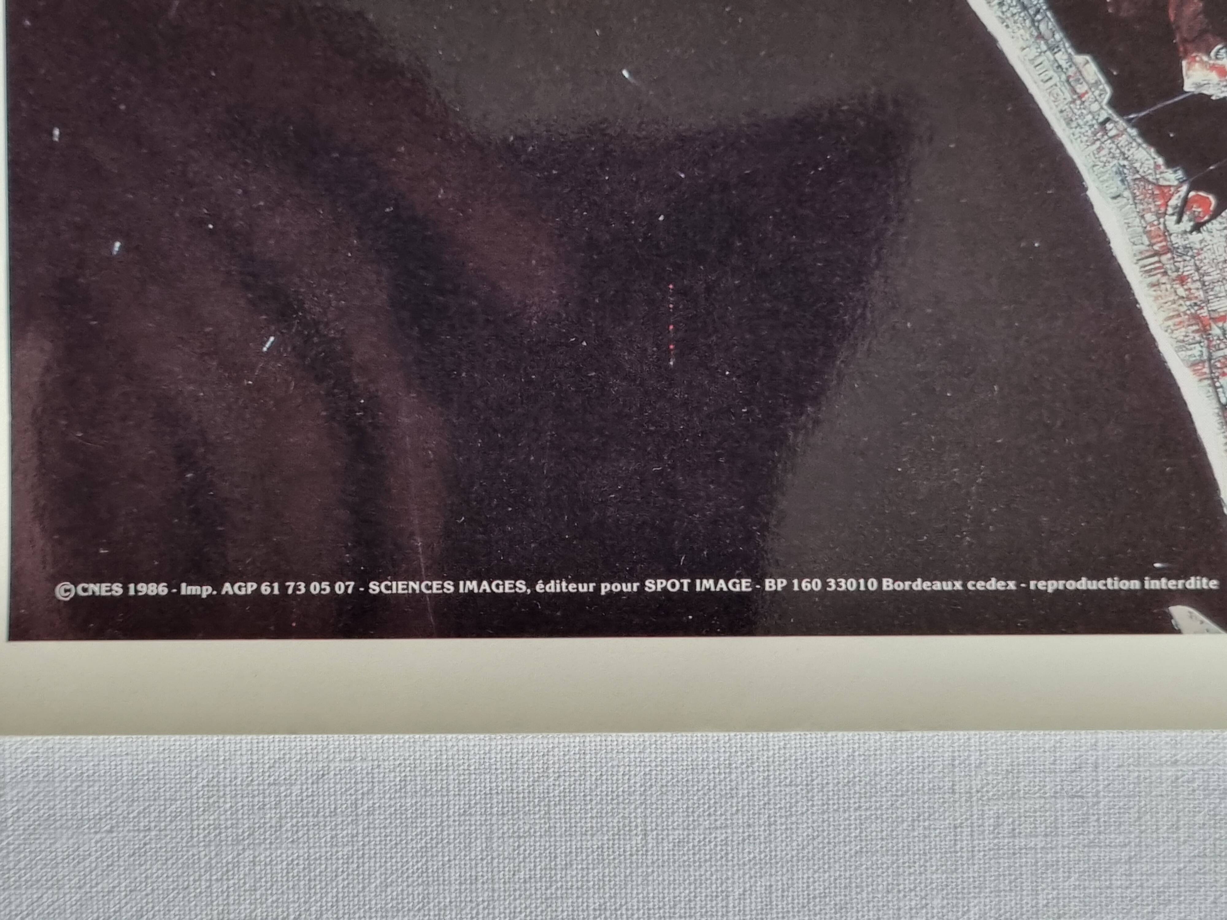 New York Satellite Photographic Poster, CNES 1986, 50 x 60 cm, Publisher Spot Image