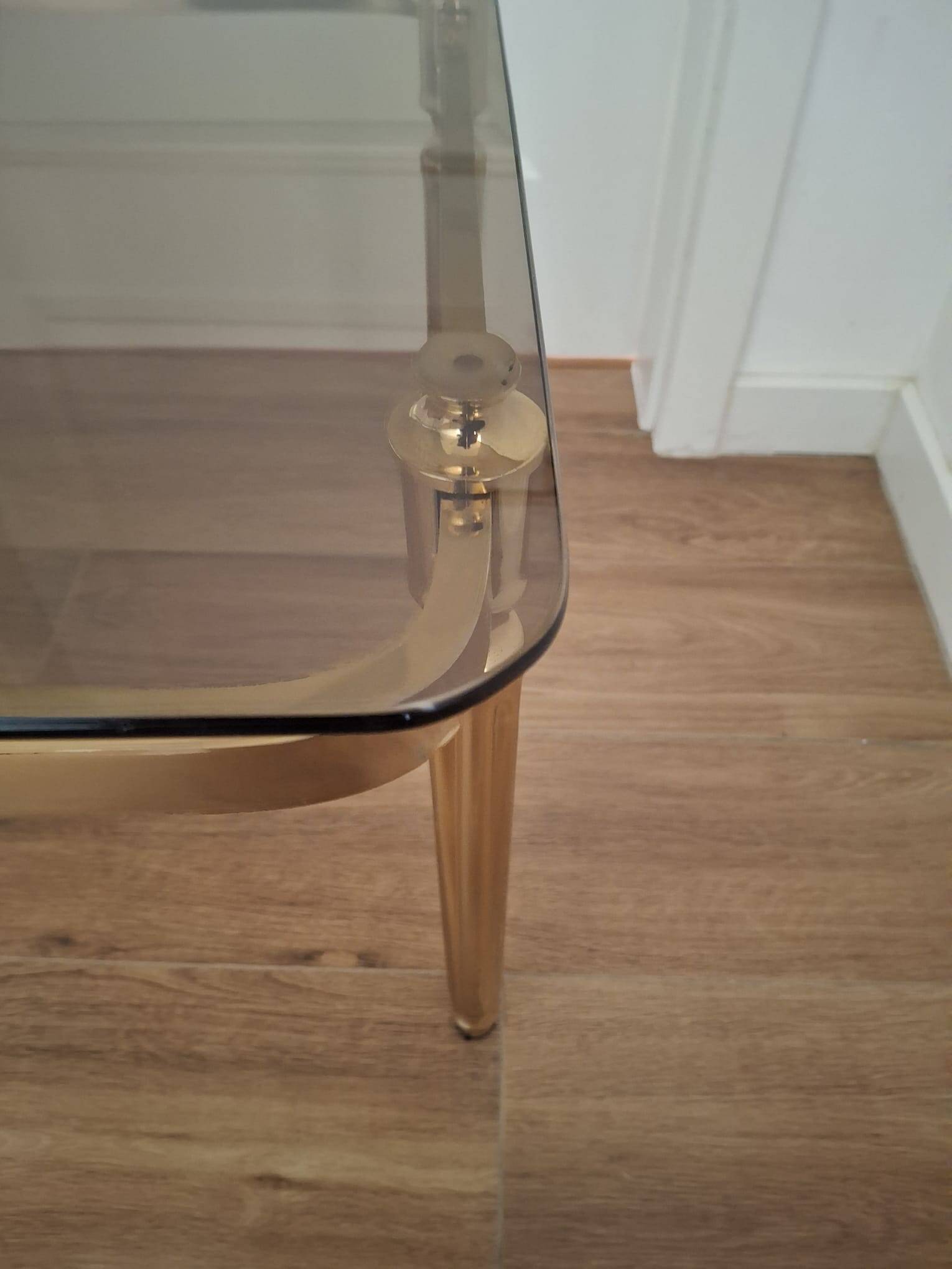 Brass coffee table, 70s