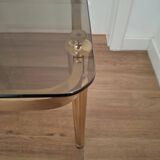 Table basse en laiton, années 70