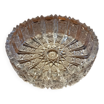 Crystal fruit bowl or salad bowl