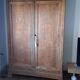 Antique solid oak wardrobe