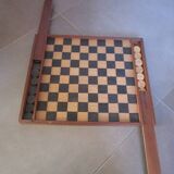 Jeu de dames ancien en bois