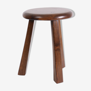 Tabouret tripode brutaliste