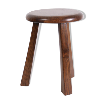 Tabouret tripode brutaliste