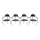 4 Italian Arrben 'Marilyn Stiletto' dining chairs 1970s