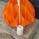 Suspension lamp by Lars Schioler butterfly model Hoyrup Light plastic editor orange 1968