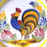Henriot Quimper plate with rooster