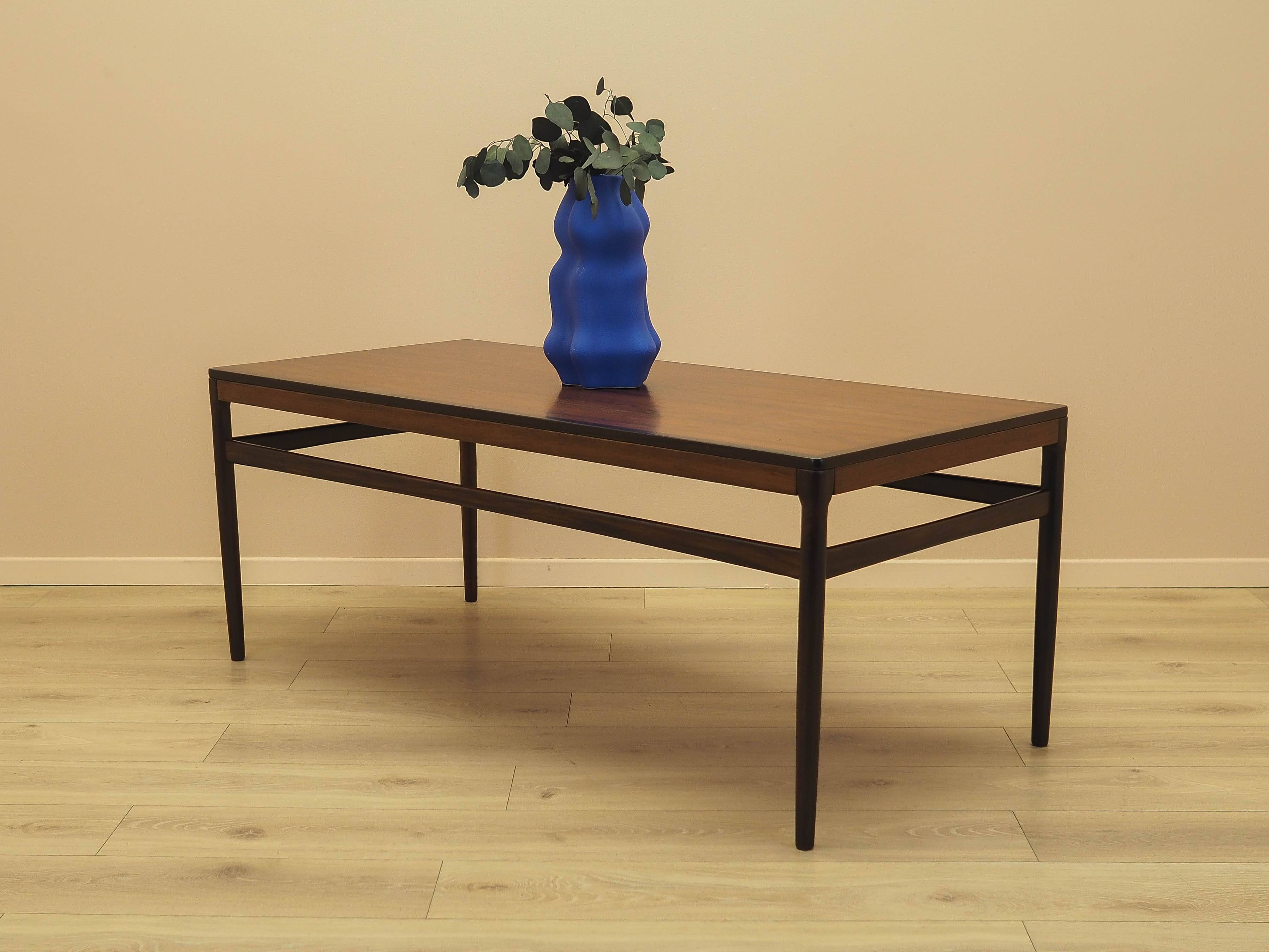 Danish rosewood coffee table, 1970s