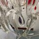 Grand lustre Murano Giogali Link par Mangiarotti Angelo 1970